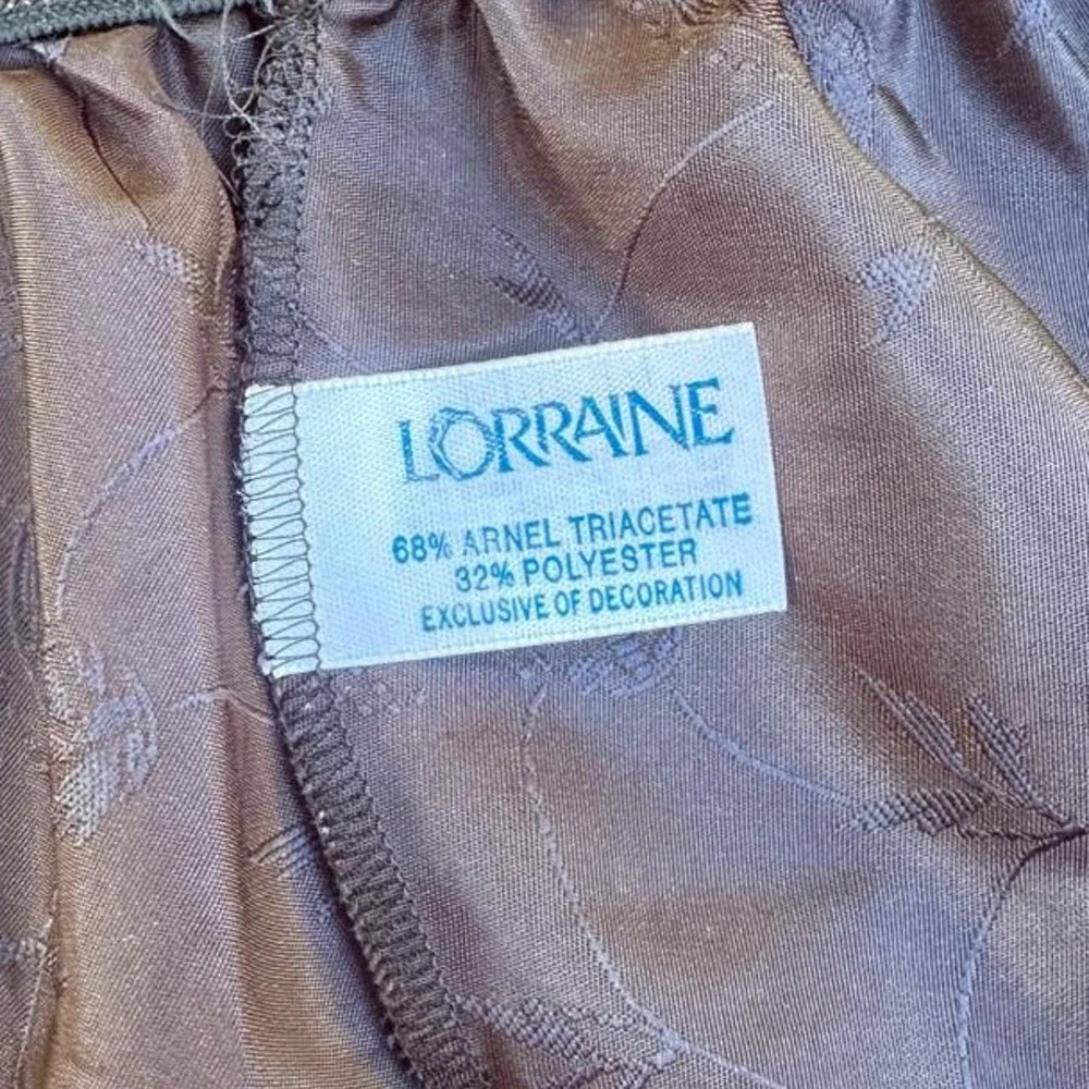 80s Vintage Lorraine Embroidered Half Slip Skirt Lingerie